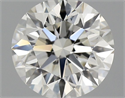 Natural Diamond 0.76 Carats, Round with Excellent Cut, G Color, IF Clarity and Certified by IGI