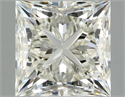 Natural Diamond 0.90 Carats, Princess with  Cut, J Color, VVS1 Clarity and Certified by GIA