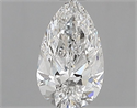 Natural Diamond 0.58 Carats, Pear with  Cut, E Color, VVS1 Clarity and Certified by GIA