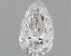 Picture of Natural Diamond 0.58 Carats, Pear with  Cut, E Color, VVS1 Clarity and Certified by GIA