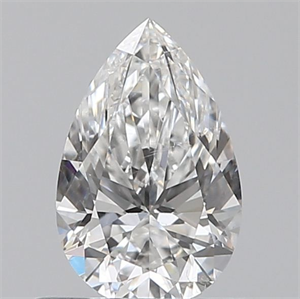 Picture of Natural Diamond 0.50 Carats, Pear with  Cut, E Color, SI1 Clarity and Certified by GIA