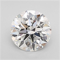 Lab Grown Diamond 1.03 Carats, Round with Ideal Cut, D Color, VVS2 Clarity and Certified by IGI
