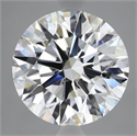 Lab Grown Diamond 5.08 Carats, Round with Ideal Cut, E Color, VVS2 Clarity and Certified by IGI
