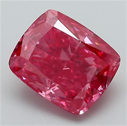 Picture of Lab Grown Diamond 2.01 Carats, CUSHION MODIFIED with  Cut, Fancy Vivid Pink Color, VS2 Clarity and Certified by IGI