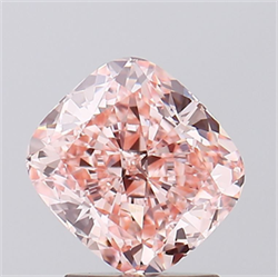 Picture of Lab Grown Diamond 2.09 Carats, Cushion with  Cut, Fancy Vivid Pink Color, VS1 Clarity and Certified by IGI