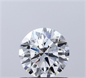 Lab Grown Diamond 0.89 Carats, Round with Ideal Cut, D Color, VVS2 Clarity and Certified by IGI