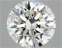 Del inventario de diamantes de laboratorio, 2.55 quilates, Redondo , Color F, claridad VVS2 y certificado IGI
