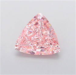 Picture of Lab Grown Diamond 1.96 Carats, TRILLIANT with  Cut, Fancy Vivid Pink Color, VVS2 Clarity and Certified by IGI