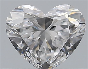 Picture of Natural Diamond 0.31 Carats, Heart with  Cut, D Color, VVS2 Clarity and Certified by GIA