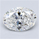 Diamante Natural 1.71 quilates, Ovalado , Color E, claridad VVS2 y certificado GIA