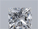 Natural Diamond 0.35 Carats, Princess with  Cut, E Color, VS1 Clarity and Certified by GIA
