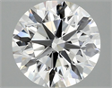 Lab Grown Diamond 3.05 Carats, Round with Excellent Cut, E Color, VVS2 Clarity and Certified by IGI