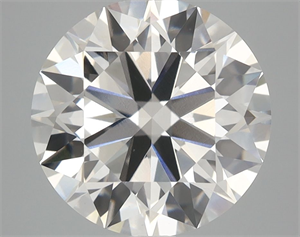 Picture of Lab Grown Diamond 4.33 Carats, Round with Ideal Cut, H Color, VVS2 Clarity and Certified by IGI