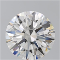 Natural Diamond 5.01 Carats, Round with Excellent Cut, H Color, VS2 Clarity and Certified by GIA