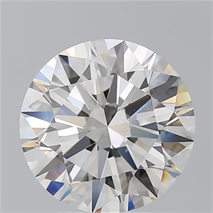 Picture of Natural Diamond 5.01 Carats, Round with Excellent Cut, H Color, VS2 Clarity and Certified by GIA