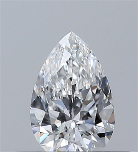 Picture of Natural Diamond 0.30 Carats, Pear with  Cut, E Color, VVS1 Clarity and Certified by GIA
