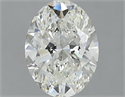 Natural Diamond 1.50 Carats, Oval with  Cut, I Color, SI1 Clarity and Certified by GIA