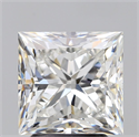 Natural Diamond 3.00 Carats, Princess with  Cut, G Color, VS1 Clarity and Certified by GIA