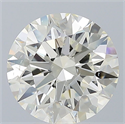 Natural Diamond 4.01 Carats, Round with Excellent Cut, I Color, SI2 Clarity and Certified by IGI