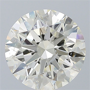 Picture of Natural Diamond 4.01 Carats, Round with Excellent Cut, I Color, SI2 Clarity and Certified by IGI