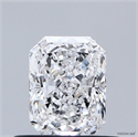 Natural Diamond 0.54 Carats, Radiant with  Cut, D Color, SI1 Clarity and Certified by GIA