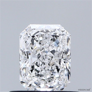 Picture of Natural Diamond 0.54 Carats, Radiant with  Cut, D Color, SI1 Clarity and Certified by GIA