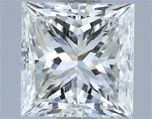 Picture of Natural Diamond 1.90 Carats, Princess with  Cut, I Color, VS1 Clarity and Certified by IGI