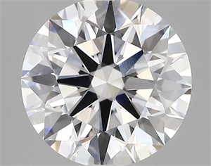 Picture of Lab Grown Diamond 2.81 Carats, Round with Excellent Cut, D Color, VVS2 Clarity and Certified by GIA