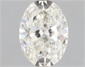 Natural Diamond 0.73 Carats, Oval with  Cut, I Color, SI1 Clarity and Certified by GIA