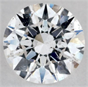 Natural Diamond 0.41 Carats, Round with Excellent Cut, D Color, I1 Clarity and Certified by GIA