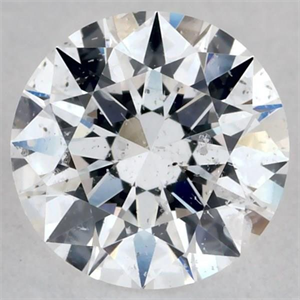 Picture of Natural Diamond 0.41 Carats, Round with Excellent Cut, D Color, I1 Clarity and Certified by GIA