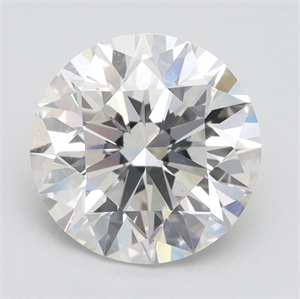 Picture of Lab Grown Diamond 2.62 Carats, Round with Excellent Cut, G Color, VS2 Clarity and Certified by IGI