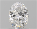 Natural Diamond 0.91 Carats, Oval with  Cut, F Color, SI1 Clarity and Certified by GIA