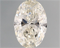 Natural Diamond 0.40 Carats, Oval with  Cut, I Color, VVS1 Clarity and Certified by IGI