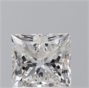 Natural Diamond 0.71 Carats, Princess with  Cut, E Color, SI1 Clarity and Certified by GIA