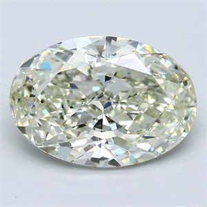 Picture of Natural Diamond 3.62 Carats, Oval with  Cut, L Color, VS2 Clarity and Certified by GIA