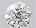 Natural Diamond 0.50 Carats, Round with Very Good Cut, F Color, VVS1 Clarity and Certified by GIA