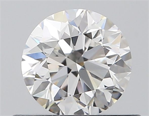 Picture of Natural Diamond 0.50 Carats, Round with Very Good Cut, F Color, VVS1 Clarity and Certified by GIA