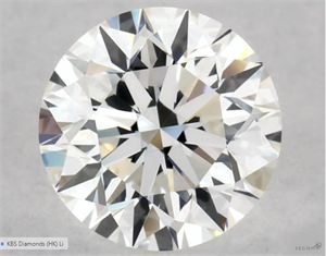 Foto Diamante Natural 0.56 quilates, Redondo , Color G, claridad VVS2 y certificado GIA de