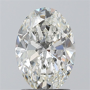 Picture of Natural Diamond 1.50 Carats, Oval with  Cut, H Color, SI2 Clarity and Certified by GIA