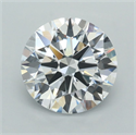Del inventario de diamantes de laboratorio, 2.04 quilates, Redondo , Color E, claridad VVS1 y certificado IGI