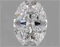 Natural Diamond 0.44 Carats, Oval with  Cut, D Color, VVS2 Clarity and Certified by GIA