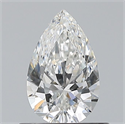 Natural Diamond 0.60 Carats, Pear with  Cut, F Color, VVS2 Clarity and Certified by GIA