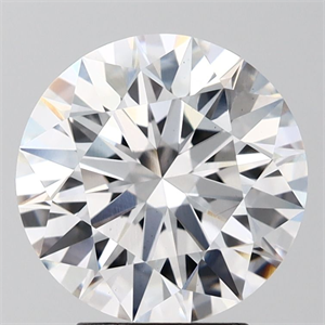 Picture of Lab Grown Diamond 3.57 Carats, Round with Ideal Cut, D Color, VS1 Clarity and Certified by IGI