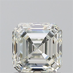 Picture of Natural Diamond 1.01 Carats, Asscher with  Cut, H Color, VVS1 Clarity and Certified by IGI