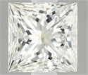 Natural Diamond 1.01 Carats, Princess with  Cut, I Color, IF Clarity and Certified by IGI