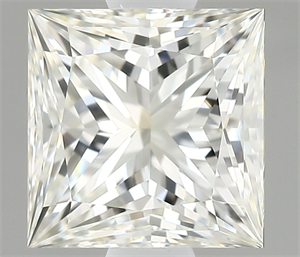 Picture of Natural Diamond 1.01 Carats, Princess with  Cut, I Color, IF Clarity and Certified by IGI