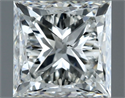 Natural Diamond 1.01 Carats, Princess with  Cut, G Color, VS2 Clarity and Certified by IGI