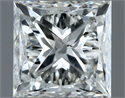 Natural Diamond 1.01 Carats, Princess with  Cut, G Color, VS2 Clarity and Certified by IGI