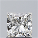 Natural Diamond 0.81 Carats, Princess with  Cut, I Color, VS1 Clarity and Certified by GIA